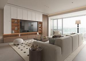 Functional Whole House Customization Neo Chinese Style Wardrobe Drawer System