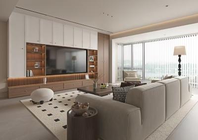 Functional Whole House Customization Neo Chinese Style Wardrobe Drawer System