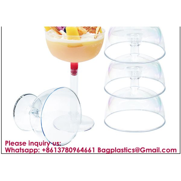 Mini Dessert Cups With Spoons, Clear Plastic Parfait Glasses With Gold Rim, Small Cake Shooter Cups For Party Wedding Events Supplies