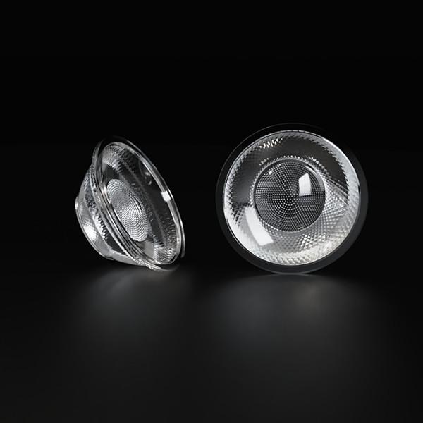 PC 55 Degree Wide Angle Led Lens Match Bridgelux COB Lens For Ceilling Lamp