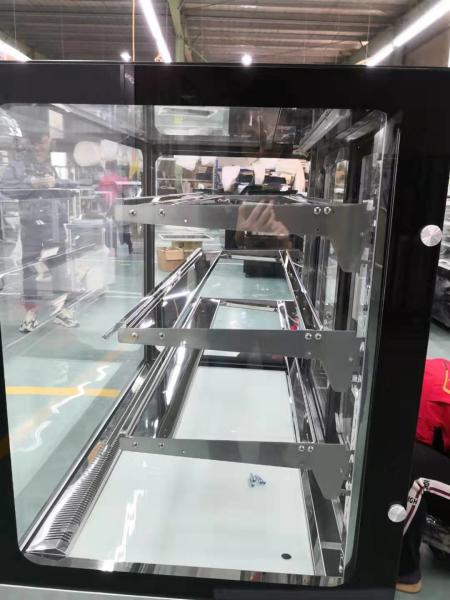 Fã refrigerado de aço inoxidável da vitrina da sobremesa que refrigera para a loja