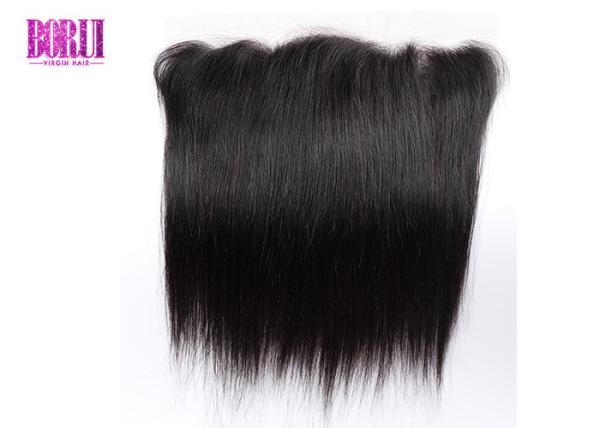 Comprimento personalizado do Frontal 100% do laço do cabelo humano em linha reta brasileiro não processado natural