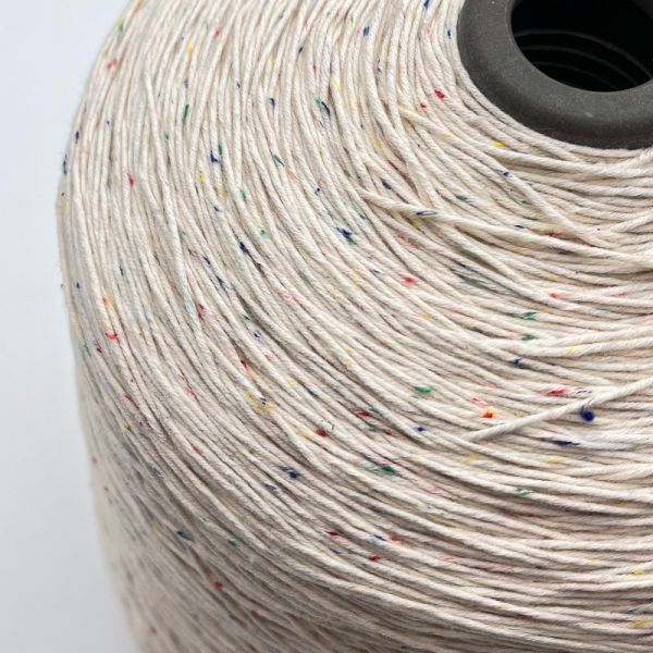 98% Cotton 2% Colored Dot Polyester Mix Color Cotton Yarn Variegated For Diy Toys