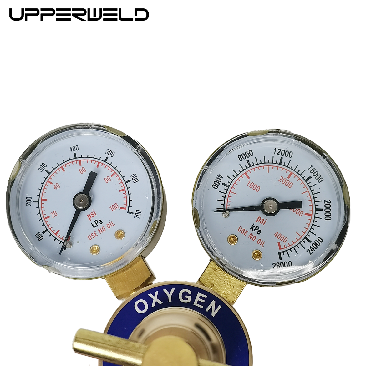 Professional Oxygen Regulator for Cutting and Welding Dual Gas Gauge Pressure Reducer