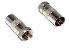 Straight F Type Male To PAL Female RF TV Antenna Connector Adaptor Right Angle Cable Adapter
