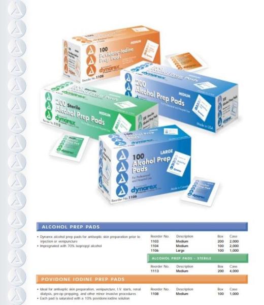 100% Cotton  Medical  Alcohol  Pad Customized Size and Shape