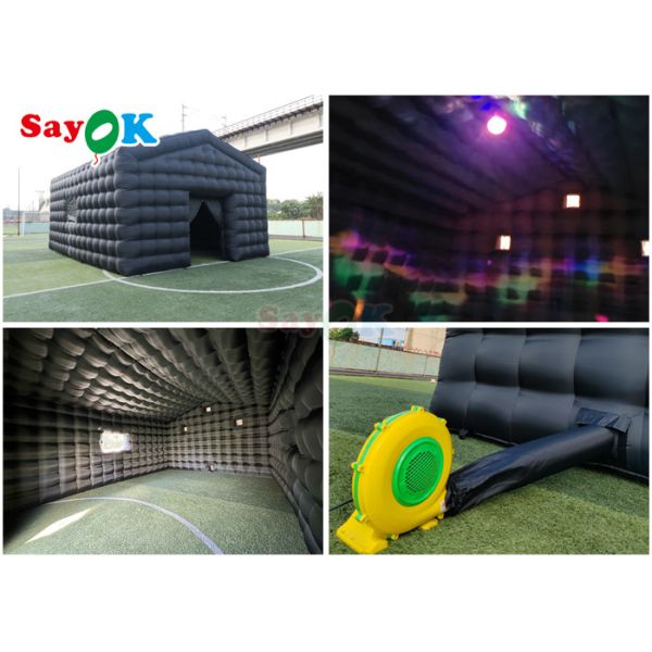Tienda de fiesta Cubo inflable Evento Club nocturno inflable Disco Iluminación Bar de música Tienda Club nocturno inflable Alquiler