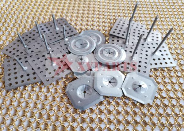 Exterior Wall Rock Wool Insulation Pins For Soundproofing Works