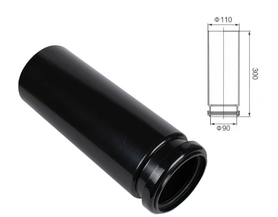 Hidden Water Tank Accessory, The Sewage Elbow Pipe Was Straightened And Then The D90 To 110 Pipe Was Changed For PVC Wall Drainage, And Then A 90 To 90 HPDE Pipe Was Used.