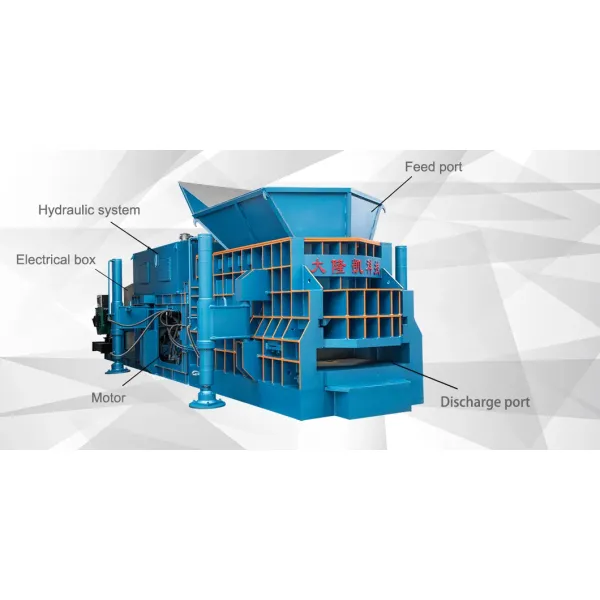 WS-630 Model Gantry Shear with 6300KN Max Cutting Force and 1400mm Blade Length for Scrap Metal Processing