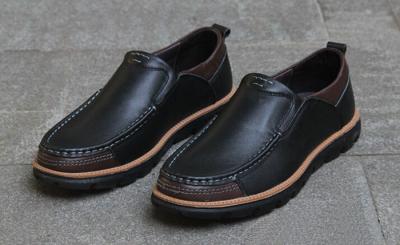 Calçados Casual de Couro Full Grain Macios Confortáveis Calçados de Conduzir Para Homens