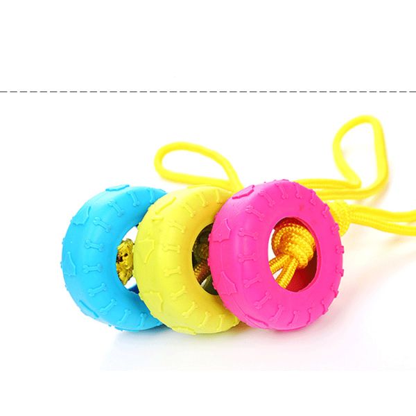 Durable chew Dog Pet Toys OEM/ODM TPR Dental Toothbrush Teeth Cleaning Toys