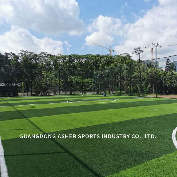 Grama de futebol artificial resistente a doenças Dtex 8000-15000 Revestimento de borracha PP Net SBR