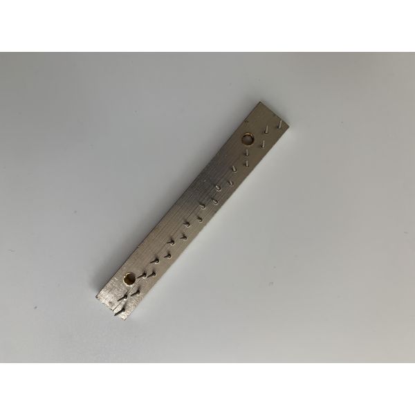Krantz Stenter Machine Spares Pin Plate Carbon Steel Material 57mm Center Distance Copper Plate