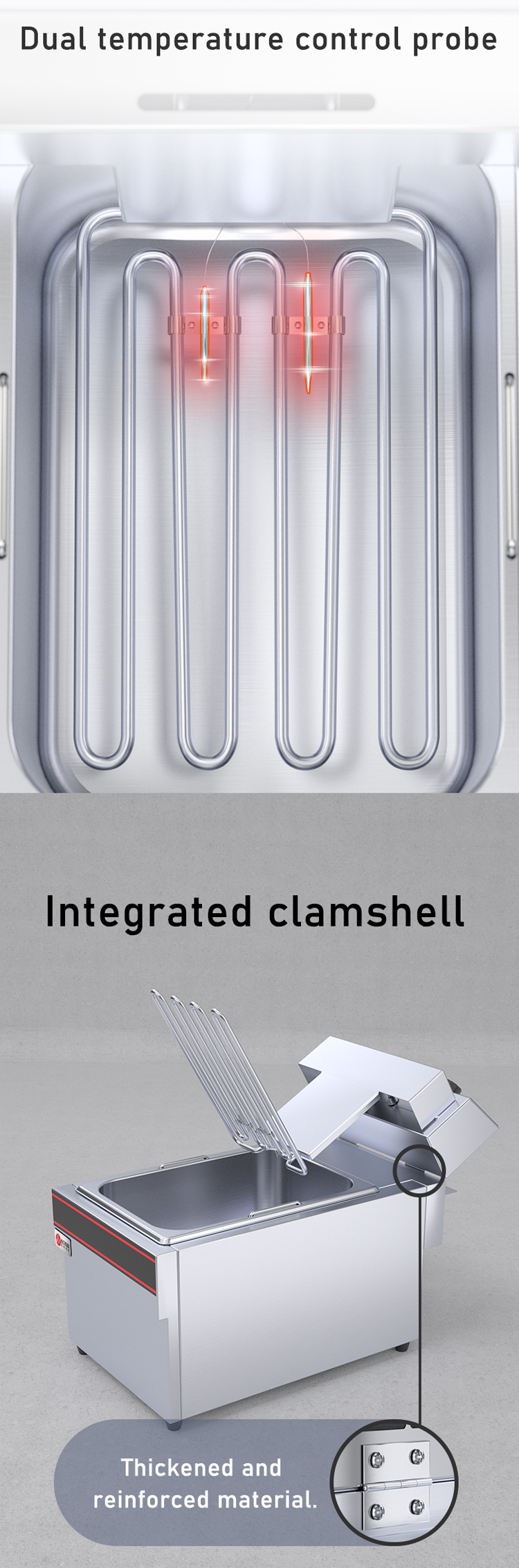 CE одобренная фритюрная машина для рыбы, картофеля, плантанов и чипсов емкостью 13,5 л