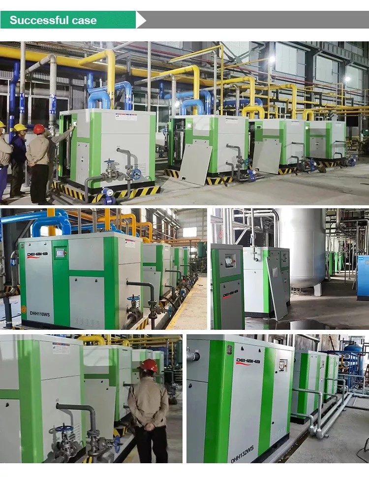 компрессор воздуха винта масла 110kW 150HP молчаливый медицинский сразу управляемый свободный роторный