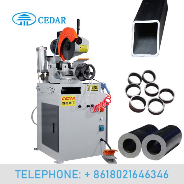 Cedar MC-315AC Hot Sale Semi Automatic Saw Cutter Machine Cold Saw with Pneumatic Control Pipe Cutting Machine