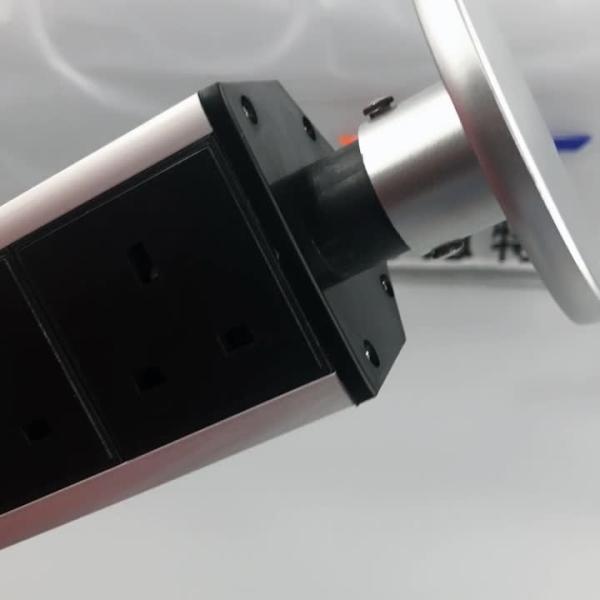 110 V~240 V Kitchen Pull Up Socket with USB Charger for Table Pop Up Outlets