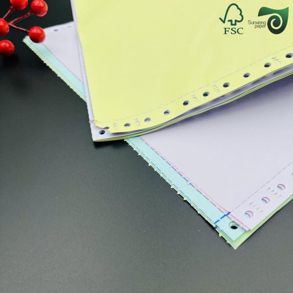 FSC 9.5   5.5 Premium Carbonless Computer Paper  White   Colored Options