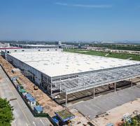 Edificio de estructura de acero prefabricado reciclable para almacenes industriales