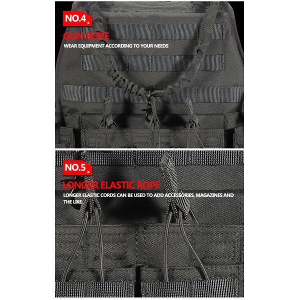 Molle Tactical Protection Military Bullet Proof Vest Combat Training Vest With Plate Carrier