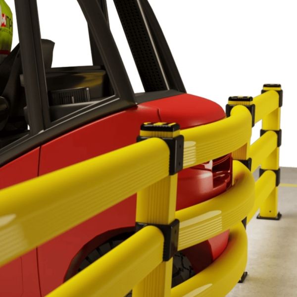50-2000mm Length Flexible Road Barriers Imported Polymer Plastics