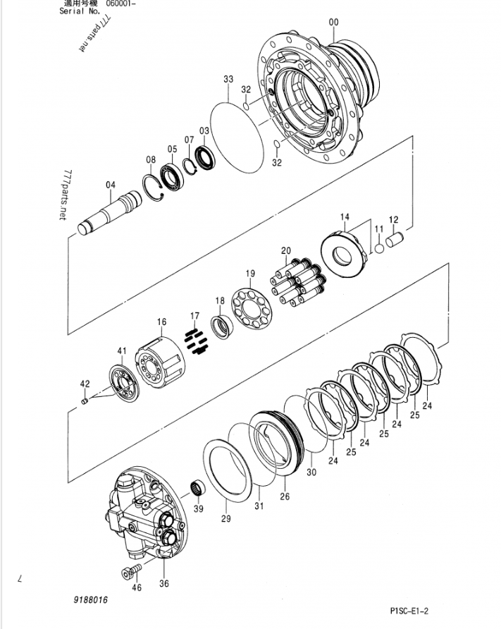 Excavator Spare Parts ZX135 9289616 9289617 9188016 Hydraulic Travel Motor Assy For Hitachi