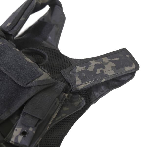 Veste multifuncional ajustável de tecido de poliéster para treino e proteção corporal