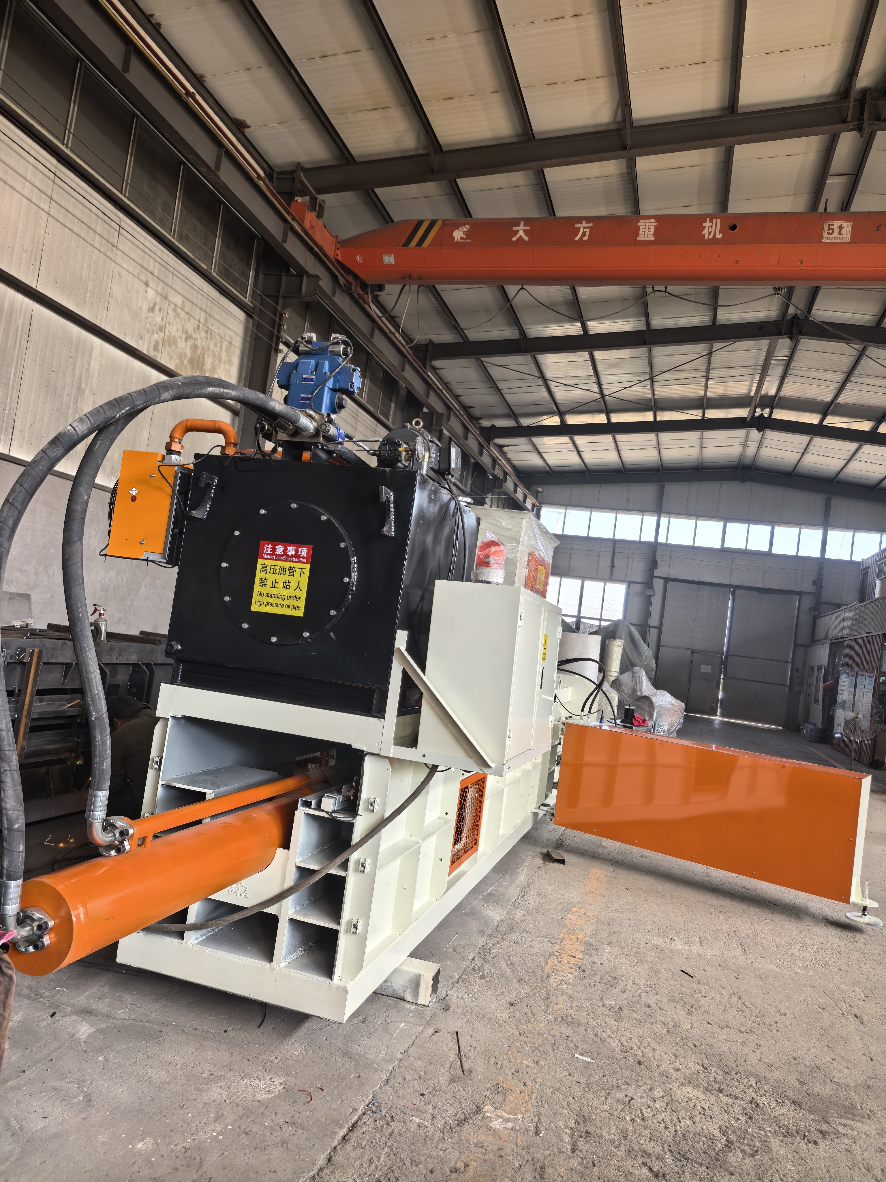 High Compression Ratio Hydraulic Baler Machine with Multi layered Safety Protection  12T