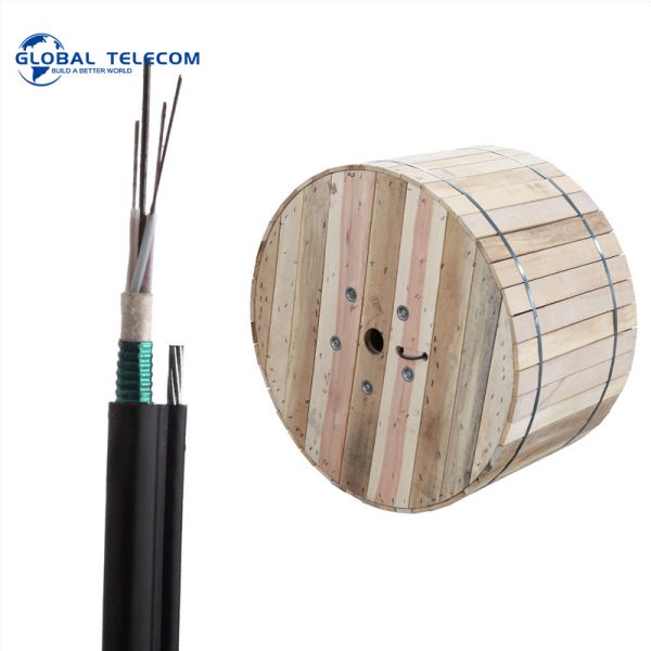 ftth outdoor armored fiber optic cable single mode GYTC8S cable