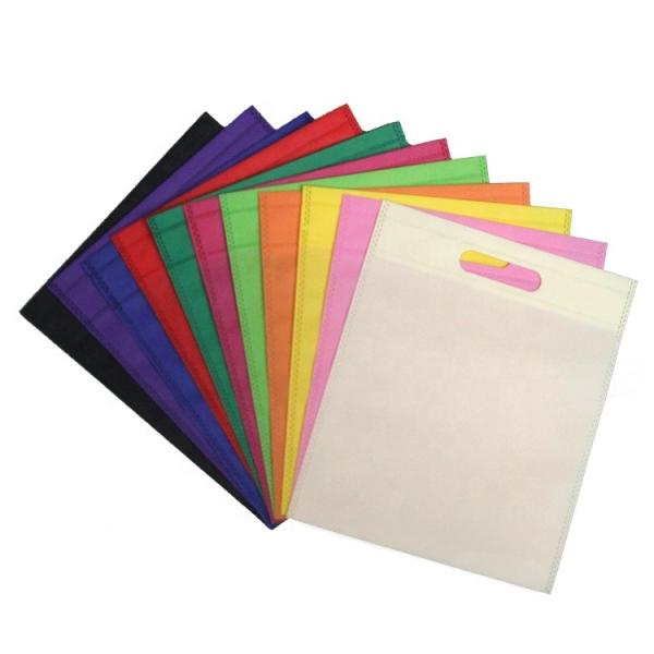 D cortou o GV de empacotamento amigável multicolorido não tecido do saco de Eco do saco certificado