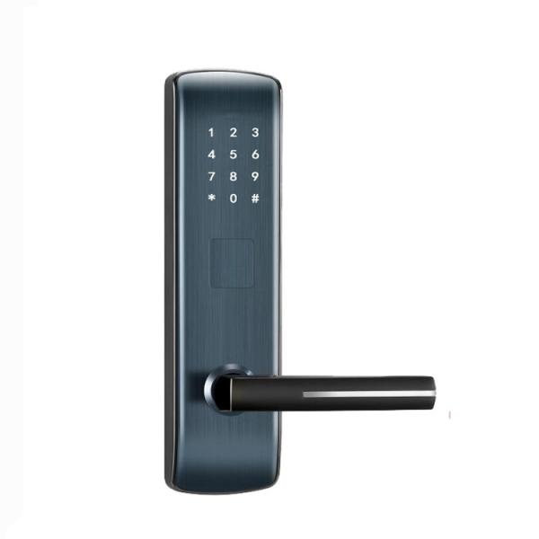 FCC Black Electronic Smart Door Locks 3kg Password Home Apartment