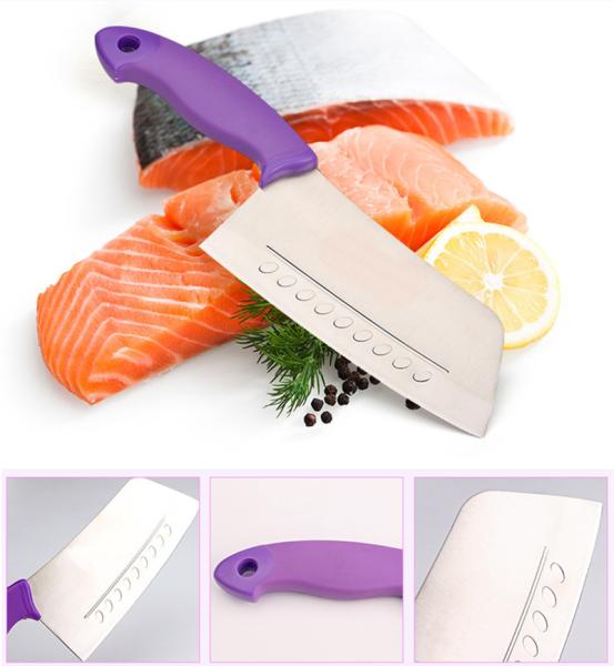 Durable Stainless Steel Kitchen Knife Set Multi Purpose Cutter Tools 30cm Size