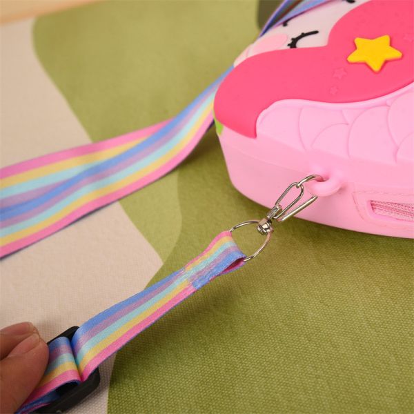 Рыбаки Детская кроссбоди сумка Монетка Сумка Силиконовый плечевая сумка Сумка с широким регулируемым ремнем Макияжная сумка Большая сумка