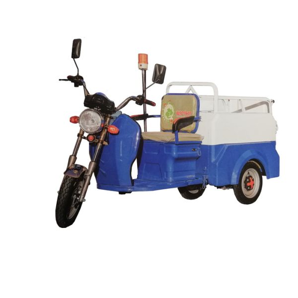 Небольшой компактный электрический трицикл отброса/гибкая тележка сбора отходов