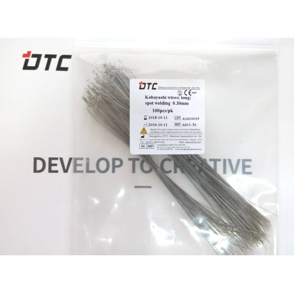 DTC Orthodontic Dental Kobayashi Wires with Hooks for Elastics Ligature Wires Durable