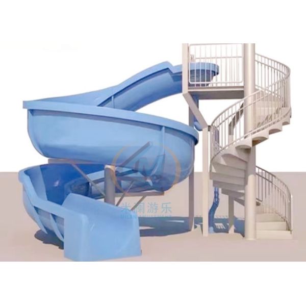 Customized Color and Size Water Slide Individual Fiberglass Pool Slide