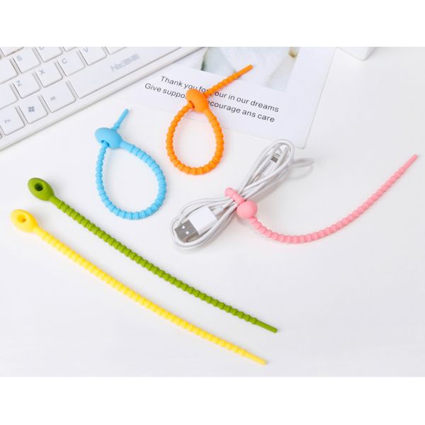 Tasteless Multiscene Silicone Rubber Supplies Cable Ties For Binding Reusable