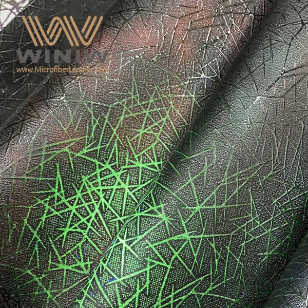 Microfiber PU Nubuck Leather Embossed Vegan Friendly Leather For Shoes