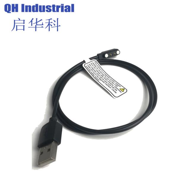 2Pin 4.0mm Pitch Waterproof Pogo Pin Connector Electronic Connector 2pin Magnetic Pogo Pin Connector