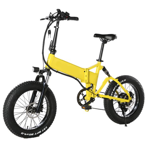 28MPH Fat Tire Foldable Electric Bike , 6061Alu 7 Speed Electric Bike