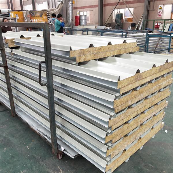 soundproof 50mm rock wool sandwich clean room panel with 0.426mm