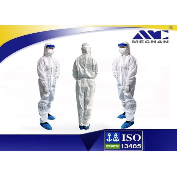 Chemical Disposable Isolation Gowns Coverall / Safety Cloth Disposable Surgery