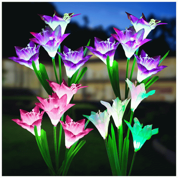 Свет 3500K 50lm RoHS украшения цветка лилии цвета изменяя одобрил