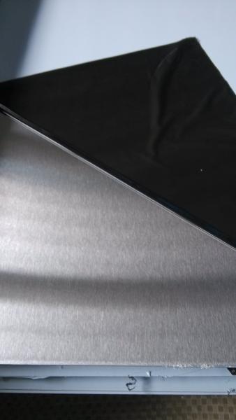 China supplier of Stainless steel sheet grade AISI 430 304 surface Satin or NO.4 finish with laser cut pvc film