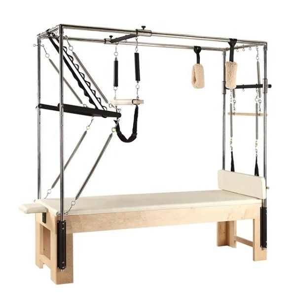 Adjustable Springs Cadillac Reformer Pilates Equipment Suitable for Beginner To Advanced Pilates Practitioners Enhancing Flexibility Strength and Balance