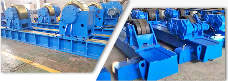 130mm Small Welding Rotator Positioner Tank Turning Rolls Pipe For Cylinderical Workpieces