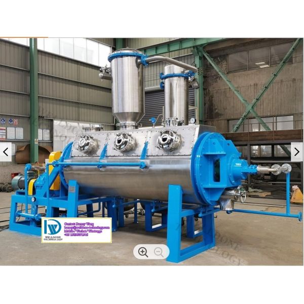 Secador de disco de vacío tubular ISO10004 85KW  Control remoto de la cámara