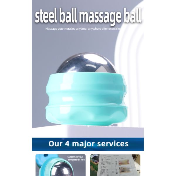 Manual Stainless Steel Massage Ball 170g Muscle Relaxer Free Sample