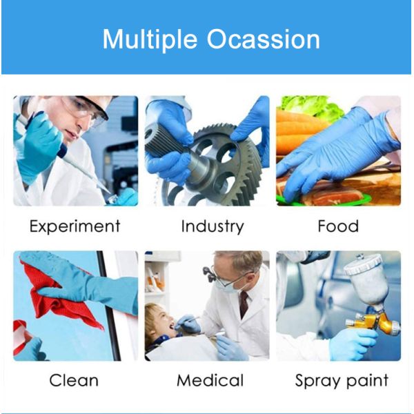Waterproof Synthetic Disposable Medical Nitrile Gloves